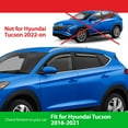 thumbnail image 2 of Goodyear Shatterproof In-Channel Window Deflectors for Hyundai Tucson 2016-2021, Rain Guards, Window Visors for Cars, Vent Deflector, Car Accessories, 4 pcs - GY007963, 2 of 7