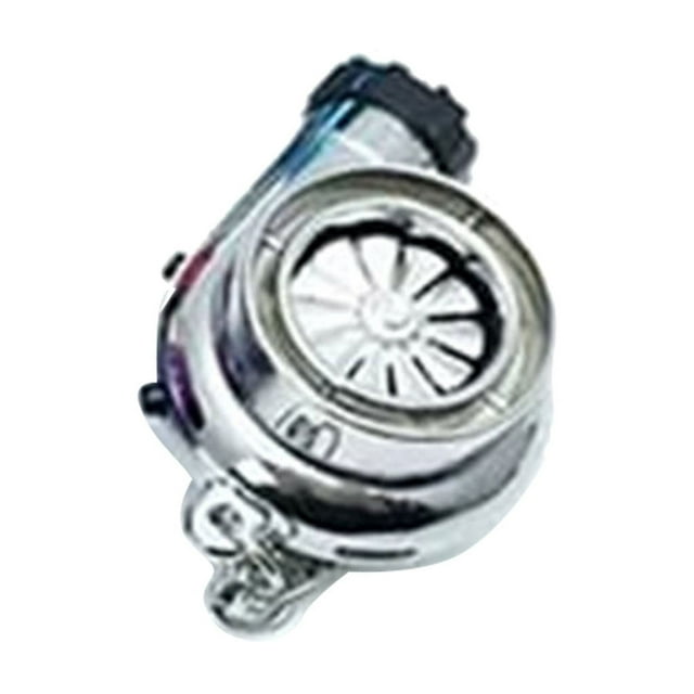Encendedor de llavero de coche turboalimentado - Modelo turbo en miniatura de carga USB | Aleación de zinc | 50g | Regalo para aliviar el estrés para los entusiastas de los automóviles | Incluye