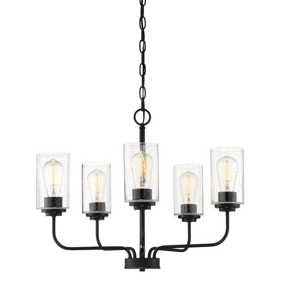96485-MB-Designers Fountain-Logan - Five Light Chandelier -Traditional Installation