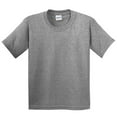 thumbnail image 1 of Gildan - Camiseta básica de manga corta Unisex con algodón grueso Niños Niñas - Verano/Calor (Paquete de 2) (Gris jaspeado), 1 of 2