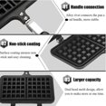 thumbnail image 3 of CANDeal Large Size Non Stick Waffle Maker Pan for Belgian Waffles Sandwich Toaster Breakfast, Use on Stovetop, 3 of 7