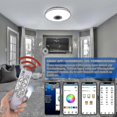 thumbnail image 2 of 36w Led Deckenleuchte Dimmbar Mit Bluetooth Lautsprecher,led Deckenlampe Mit Fernbedienung Oder App, 2 of 5