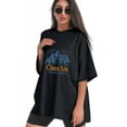 thumbnail image 5 of Women T Shirt Graphic Tee Summer Tops Half Sleeve Loose Drop Shoulder Vintage Shirts Streetwear Sweat Casual Tees XS, 5 of 5