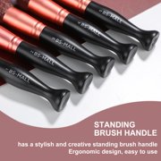 BS-MALL 16-Piece Black Makeup Brush Set - Synthetic Foundation Brush, Powder Brush, Concealer Brush, Eye Shadow Brush