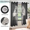 thumbnail image 5 of Sheep Black Blackout Curtains Thermal Insulation 63 inch Grommet for Bedroom Living Room Bathroom Kitchen Windows 2 Pack, 5 of 6