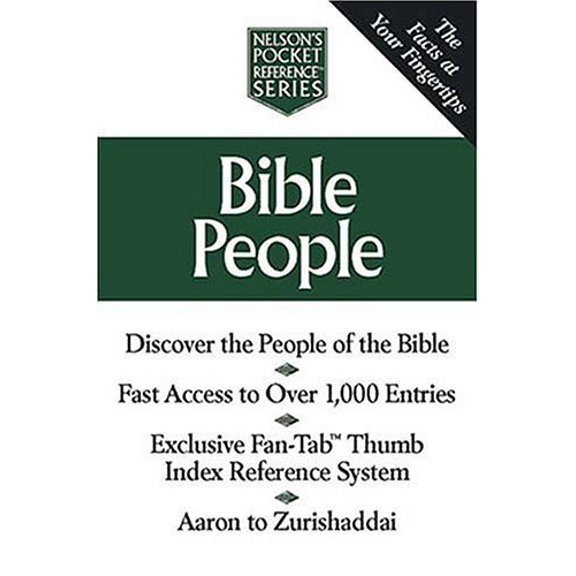 Pre-Owned Bible People Nelson's Pocket Reference Series, 9780785242444, 0785242449, Paperback,