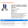 thumbnail image 2 of Front Air Lift Leveling Kit - Compatible with 1999 - 2002 Ford E-450 Econoline Super Duty 2000 2001, 2 of 2