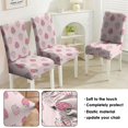 thumbnail image 5 of Charming Strawberry Dining Chair Covers Set of 4 Fresh Red Berry Design Washable Polyester Stretch Slipcovers Removable Protector for Sweet Kitchen Decor, 5 of 7