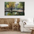 thumbnail image 3 of Stupell Industries Transitional Autumn Reflections at Park Fountain Canvas Art, 45 x 30, by Creative Studio, 3 of 8