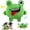 Frog, variant on 3-in-1 Plush Dog Chew Toy with Squeaky Ball Inside, No Stuffing Tearable Crinkle Puppy Toys for Aggressive Chewers, Birthday Gift Box for Small Medium Large Dogs