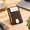Dark Brown, variant on Full Grain Leather Slim Minimalist Wallet, Black, Fits 6-10 Cards with ID Slot