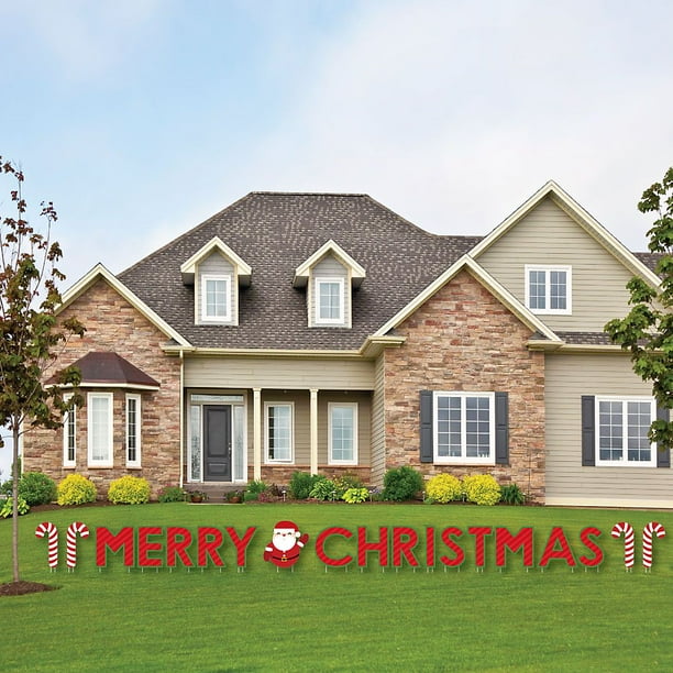 Merry Christmas - Yard Sign Outdoor Lawn Decorations - Christmas Yard Signs - Walmart.com