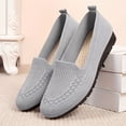 thumbnail image 3 of Dakaela Women's Mesh Flats Shoes Breathable Summer Casual Slip on Loafers Comfortable Ballet Walking Shoes with Rubber Sole Size 6-10, 3 of 6