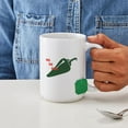 thumbnail image 4 of CafePress - Hot Jalapeno Pepper Burn Large Mug - 15 oz Ceramic Large White Novelty Mug, 4 of 6