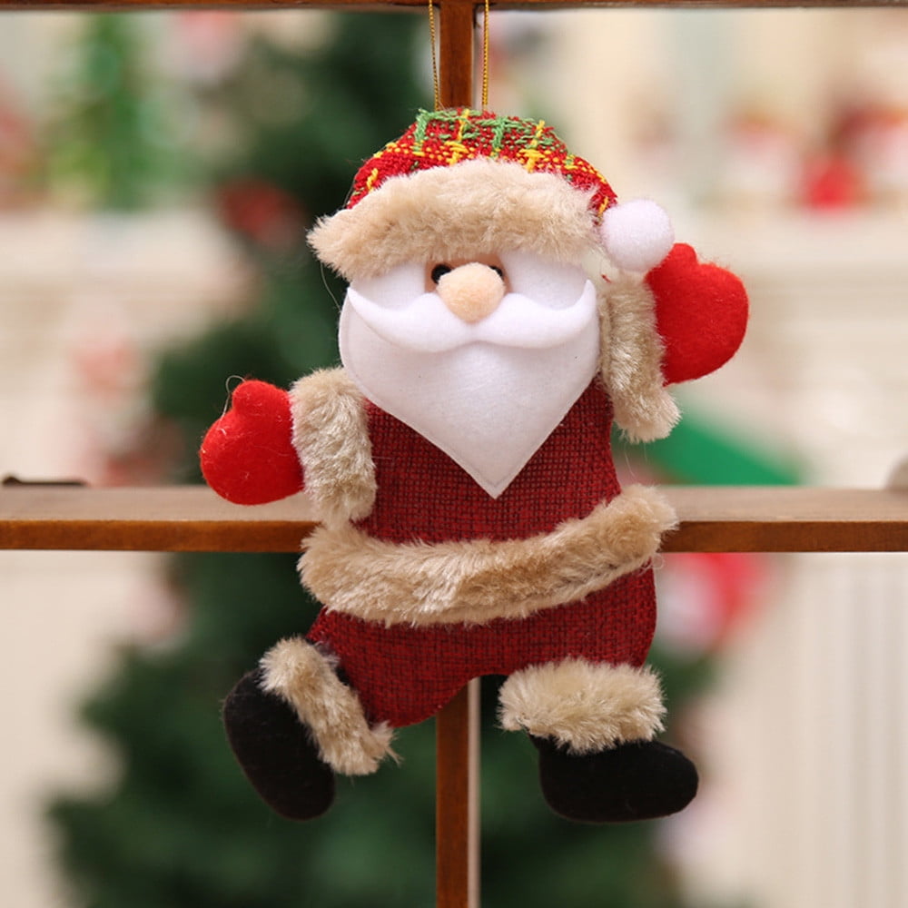 2 PC Christmas Ornaments Gift Santa Claus Snowman Reindeer ...