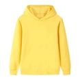 thumbnail image 4 of YOUYEDIAN Girls Hoodie Fall Winter Casual Loose Hooded Sweatshirt Solid Color Pullover Sweaters, 4 of 4