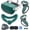 Dark green, variant on Compatible with Oculus Quest 2 Silicone Case Accessory with VR Case Cover, Silicone VR Face Cover Pad and Touch Controller Grip Cover Compatible with Quest 2, Disposable Eye Cup (Red)