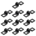 thumbnail image 1 of Uxcell 100 Paquete Abrazadera de Tubo en U, 3/16 Pulgadas(5mm) Abrazadera de Estribo de 2 Agujeros Conector Pesado para Cables de Conduit, Negro, 1 of 5