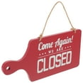 thumbnail image 6 of TEHAUX Double-sided Open Closed Sign Red Wood for Shop Owners 1Pcs 9.8x4.7x0.3In, 6 of 8