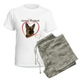 thumbnail image 5 of CafePress - German Shepherd Women's Light Pajamas - Women's Short Sleeve Print T-Shirt and Pants Light Cotton Pajama Set, 5 of 7