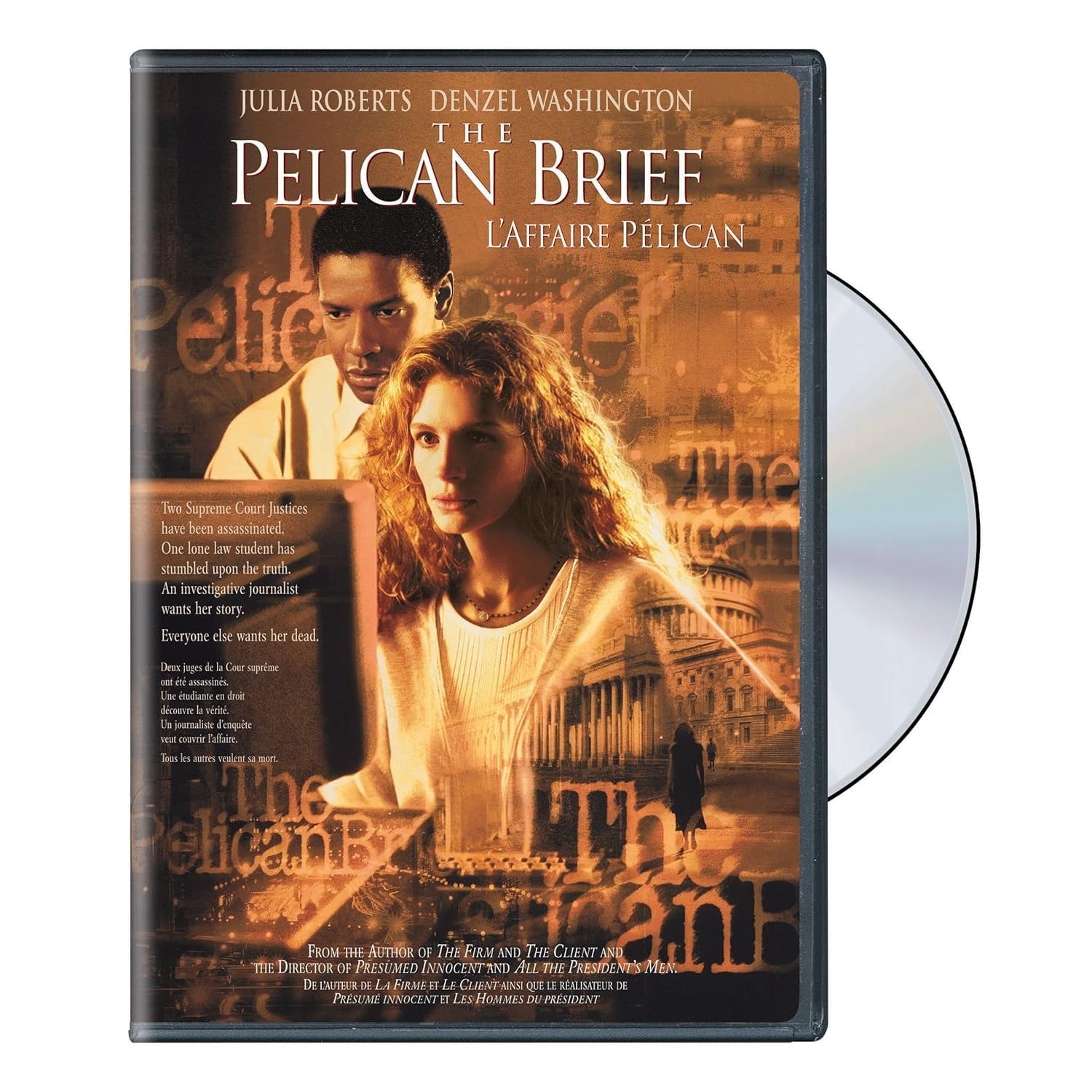 The Pelican Brief DVD, New Packaging, Drama, Thriller, 142 mins