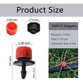 thumbnail image 2 of 100pcs Adjustable Drippers Irrigation System, Plastic Adjustable Drippers Misting Sprinkler DIY for Drip Micro Drip Irrigation Greenhouse DIY Garden, Plant, 2 of 5