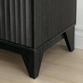thumbnail image 2 of UPGO 38" Tall 2 - Door Accent Cabinet With Adjustable Shelf, Waveform Fluted Panel, 2 of 20