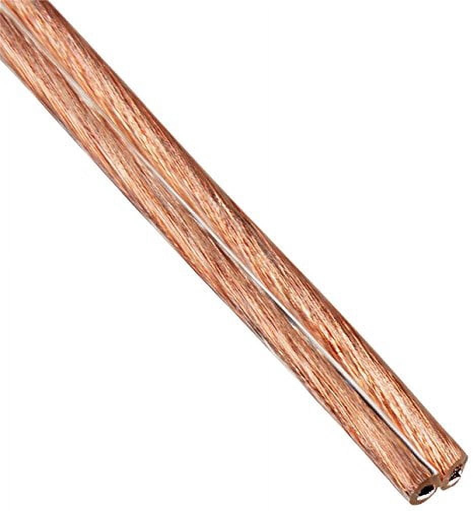 enrock audio 18 awg gauge 50 feet speaker wire cable - cca copper clad aluminum