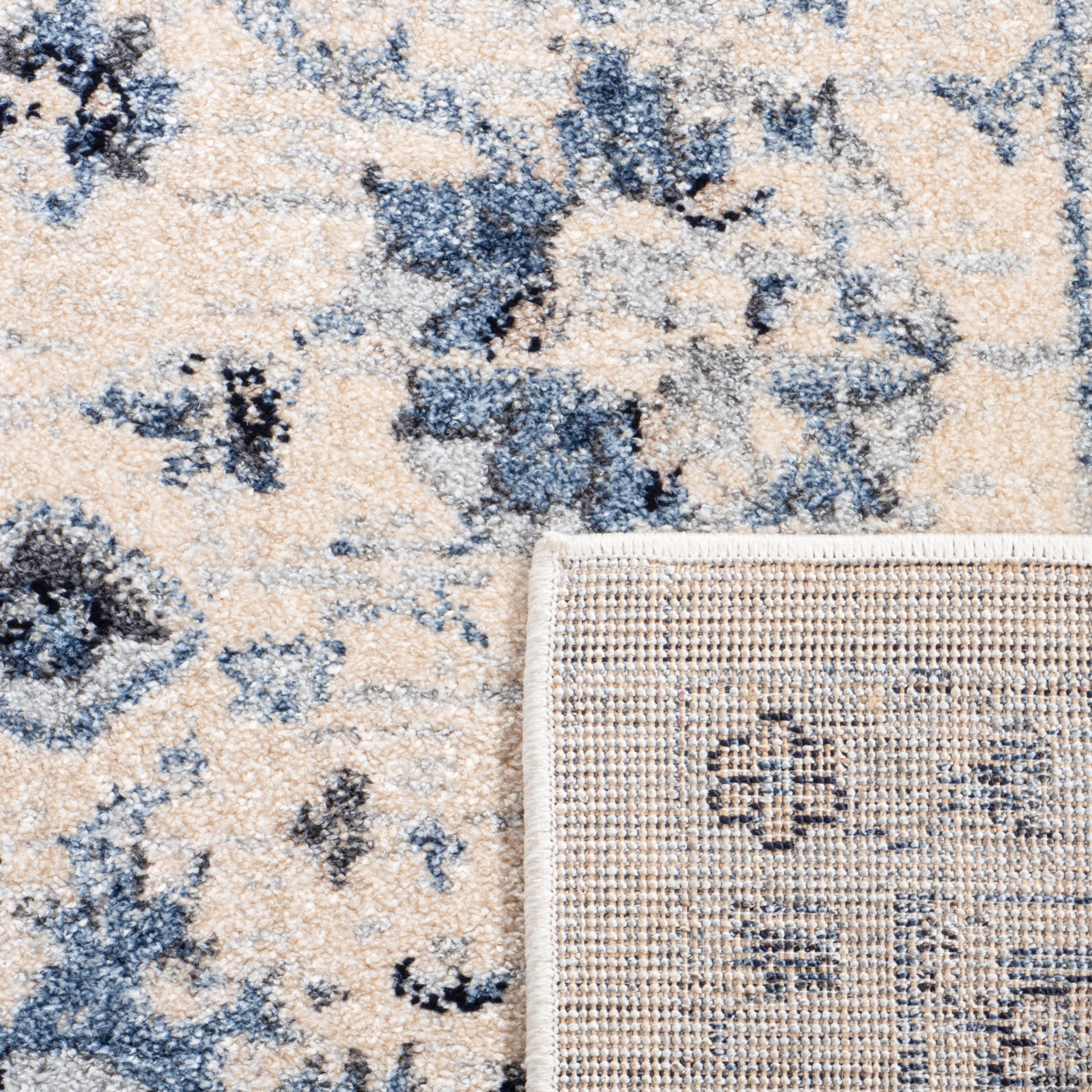 SAFAVIEH Charleston Tangier Floral Area Rug, Ivory/Blue, 10' x 14'