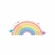 thumbnail image 4 of Monstrate Wall Sticker Cartoon Lace Rainbow Hand-Painted Self-adhesive Home Removable Child Background Wallpaper Decals Room Beautify Type2, 4 of 6