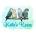 thumbnail image 2 of Personalized Watercolor Decal Bedroom Wall Decal for Children Watercolor Background Customize Name Art Cute Custom Name Décor - Size: 30 In x 21 In, 2 of 5