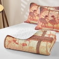 thumbnail image 4 of Erosebridal Cute Ballet Girl Quilt King, Dreamy Princess King Coverlet Set, 3 Pieces 1 Quilt and 2 Pillowcases, 4 of 7