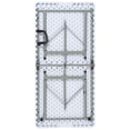 thumbnail image 2 of 4-Foot Height Adjustable Bi-Fold Granite White Plastic Folding Table, 2 of 6