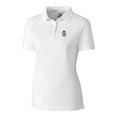 thumbnail image 2 of Women's Cutter & Buck White Southern Illinois Salukis Advantage Tri-Blend Pique Polo, 2 of 3