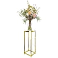 thumbnail image 2 of Koyal Wholesale Metal Stand Gold Metallic Chrome Finish, 29 x 10-Inch for Wedding Centerpiece, 2 of 5