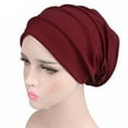 thumbnail image 4 of Shinycome Unisex Cotton Sleep Cap Cancer Beanie Turban Hair Loss Chemo Hat Pleated, 4 of 20