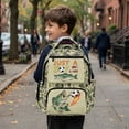 thumbnail image 4 of Jeiento Camo Fish Kids School Backpack for Boys 8-12 Just A Boy Who Loves Bass 17 Inch Backpack Large Capacity Water-Resistant Polyester Bag for Elementary School, Travel, Hiking, 4 of 7