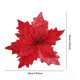 thumbnail image 3 of Festive Glittered Poinsettia Ornament Set, Christmas Tree Decorations, Holiday Floral Arrangements, Party & Home Decor Accessories for Seasonal Celebrations and Festive Events, 3 of 6