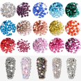 thumbnail image 3 of AMERTEER 1 Pack Flatback Rhinestones Sparkling DIY Rhinestone Rhinestone Embellishments for Crafts Nail Art Jewellery White S, 3 of 13