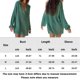 thumbnail image 2 of Monos Casuales Monos cortos de algodón y lino para otoño, corte holgado, para mujer, con cuello vuelto, traje diario Ygjytge Verde S para Mujer, 2 of 6