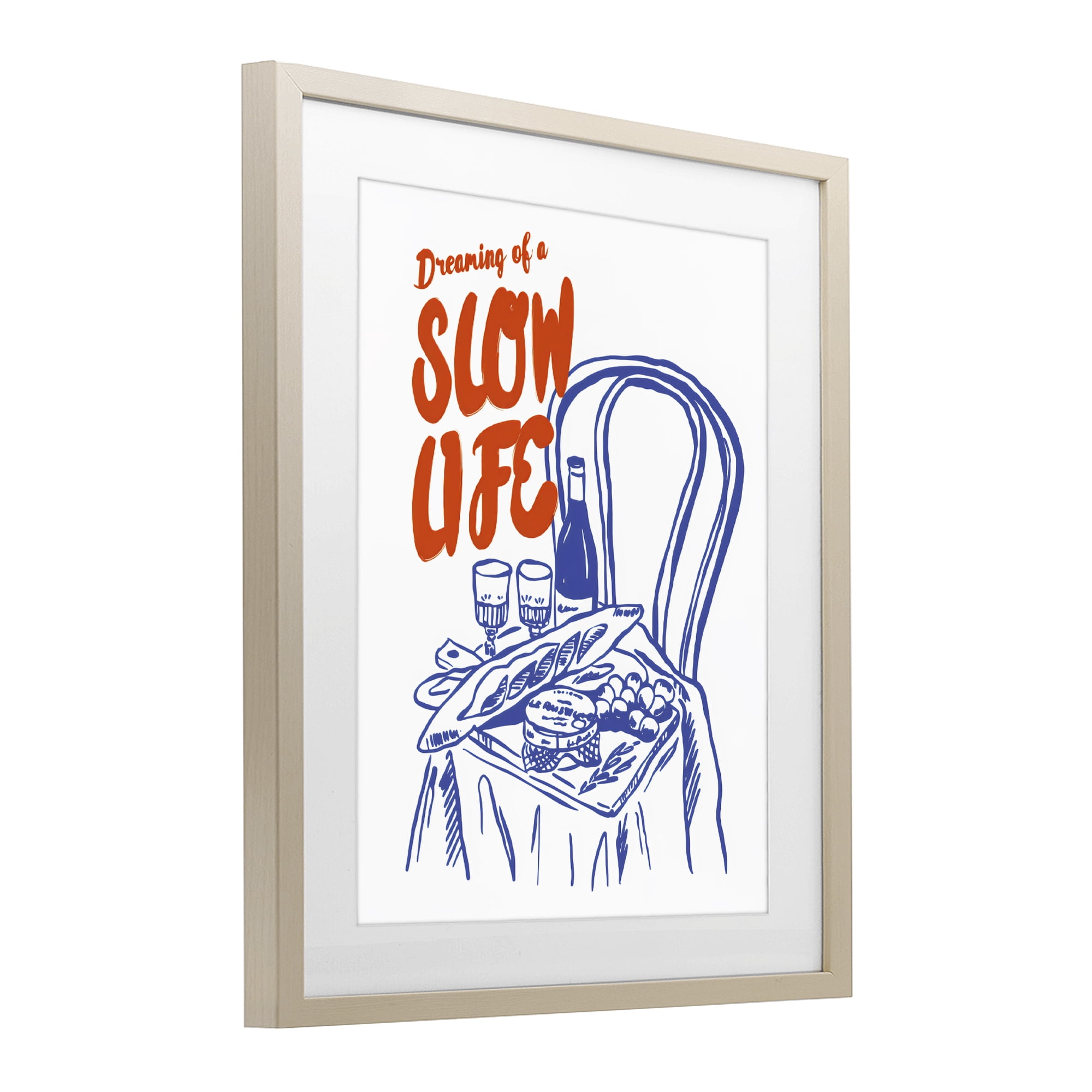 Stupell Industries Dreaming Of A Slow Life Birch Framed Print Under Glass, design by The Prints Vibe