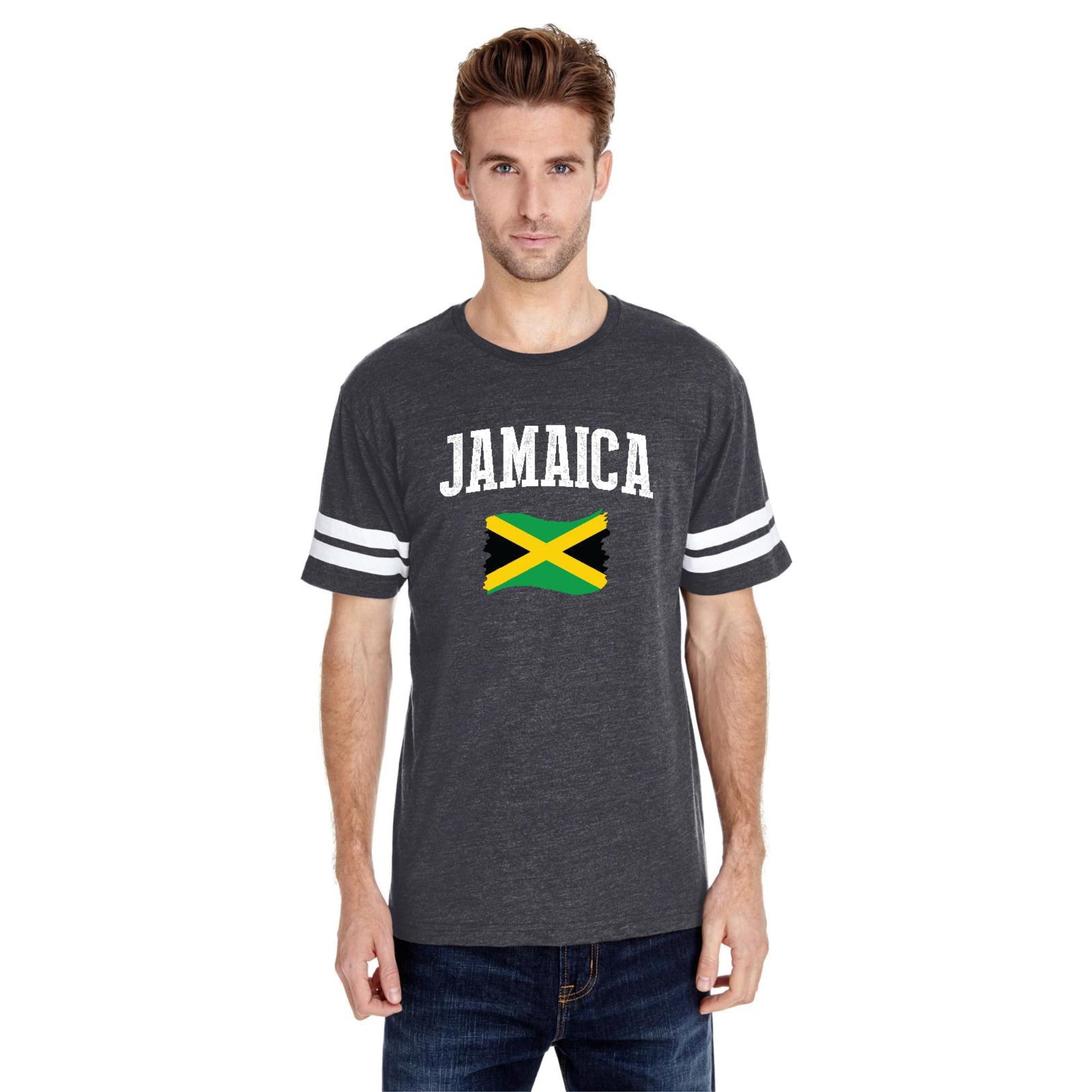 NIB - Mens Football Fine Jersey T-shirts - Jamaica Flag - Walmart.com