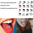 thumbnail image 3 of Windcarnival Unisex Cool Punk Hammer Shape Vibrating Tongue Bar Stud Body Piercing Jewelry, 3 of 13