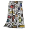 thumbnail image 3 of Bingfone Bright Insects Print Flannel Fleece Blanket Throw Blanket For Bed,Sofa,Couch,Travel,Camping(40"X30"), 3 of 9
