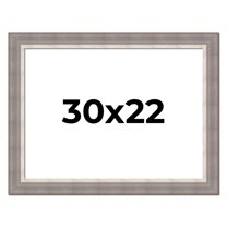 30x22 Frame Grey Real Wood Picture Frame Width 2.75 Inches | Interior Frame Depth 0.5 Inches |