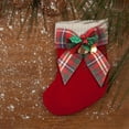 thumbnail image 6 of 5PCS Christmas Bows with Bells Decoration - Hanging Bowknot Xmas Trees Ornaments Craft Present Christmas Decor for Festival Wedding Party (3.15"*3.15"), 6 of 9