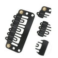 thumbnail image 2 of Unique Bargains 20 Pcs U Shape Snap Wig Clips for Hair Extension Black, 2 of 5