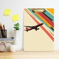 thumbnail image 2 of FORMRS Acrylic Clipboard with Low Profile Clip Standard A4 Letter Size, 12.5" x 9", Colorful Plane Stripes, 2 of 8
