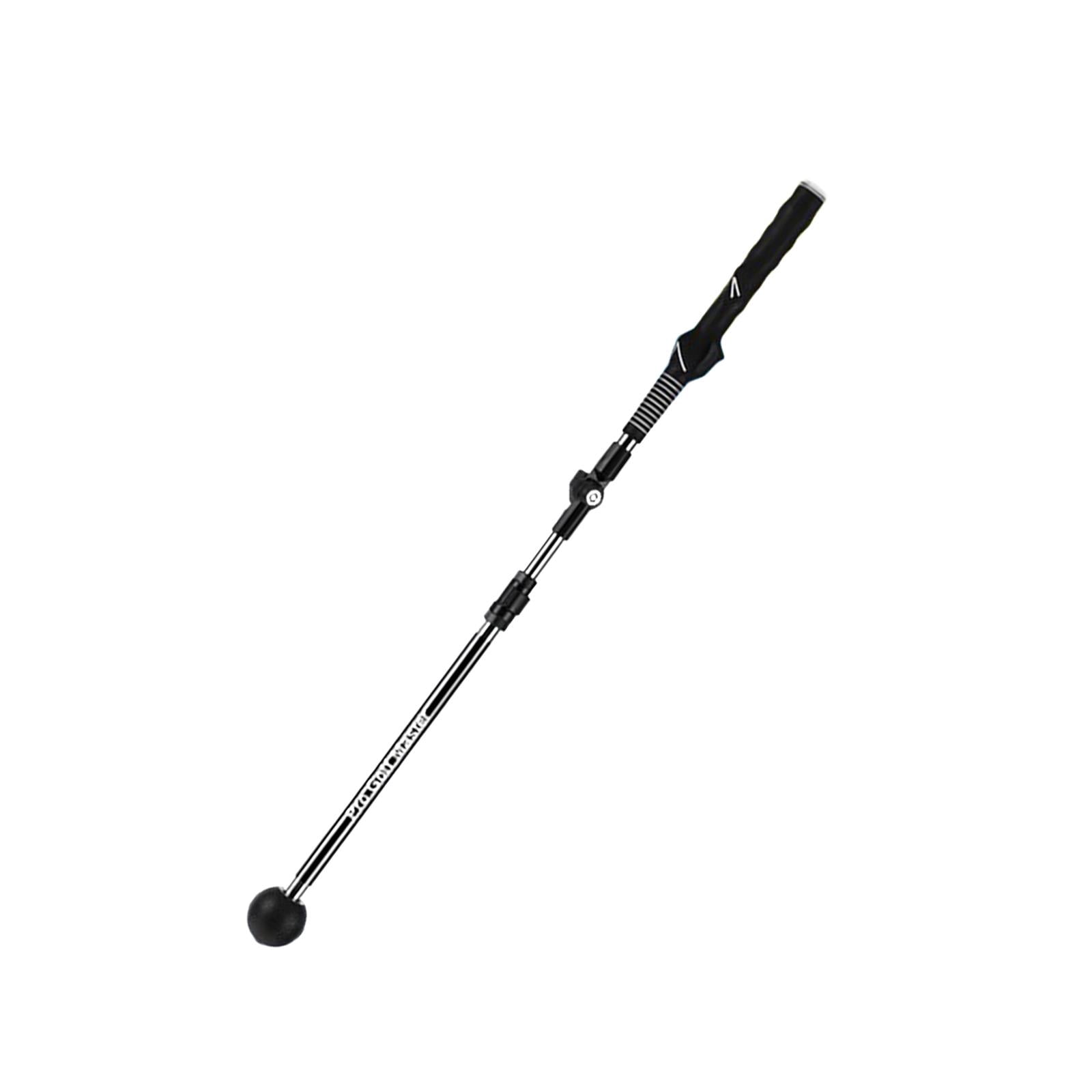 DimyFew Golf Swing Trainer Folding with Ergonomic Grip Foldable Warm up Stick for Indoor black