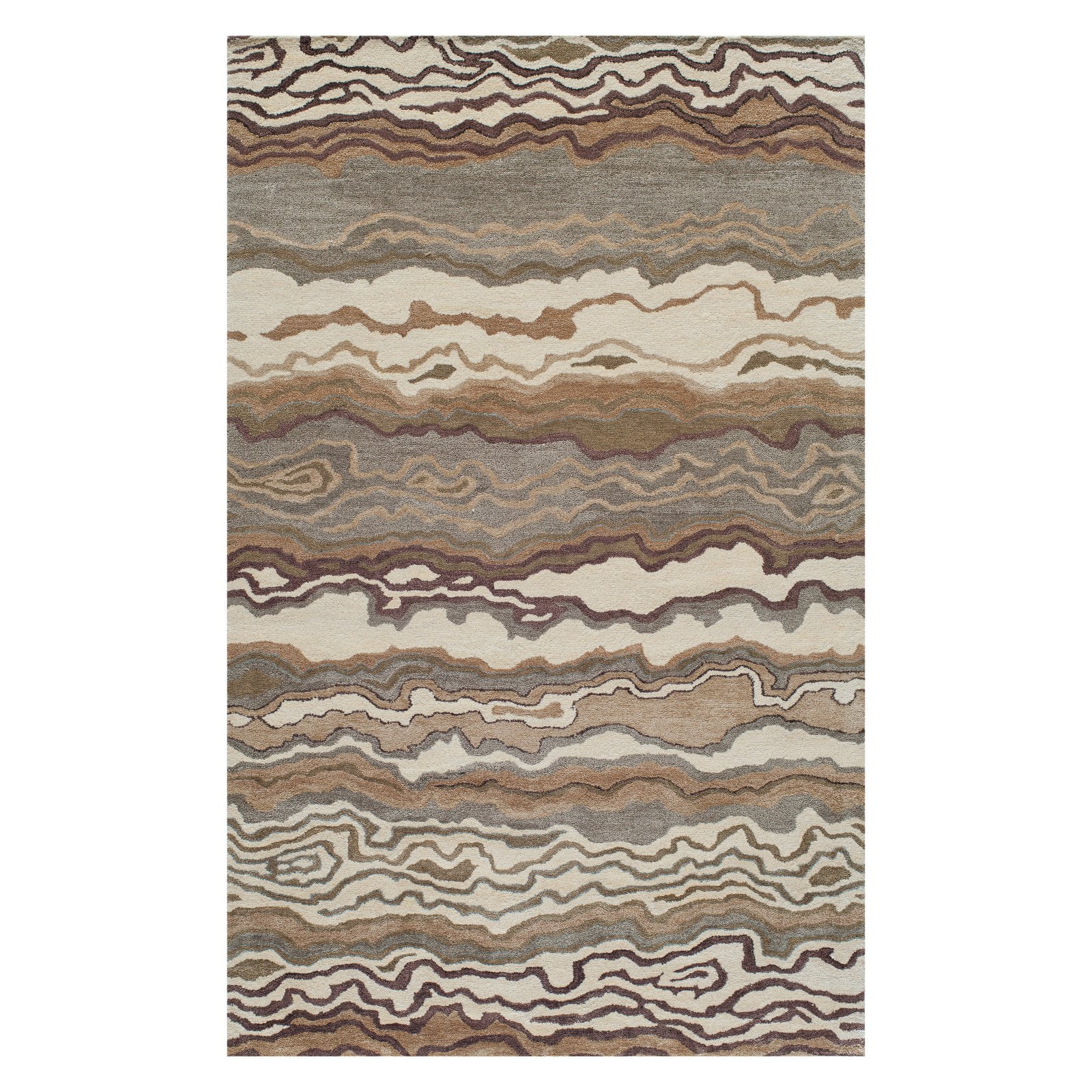Momeni Rugs ATLASATL-3NAT5080 Atlas Collection Natural 100/% Wool Hand Knotted Area Rug 5 x 8